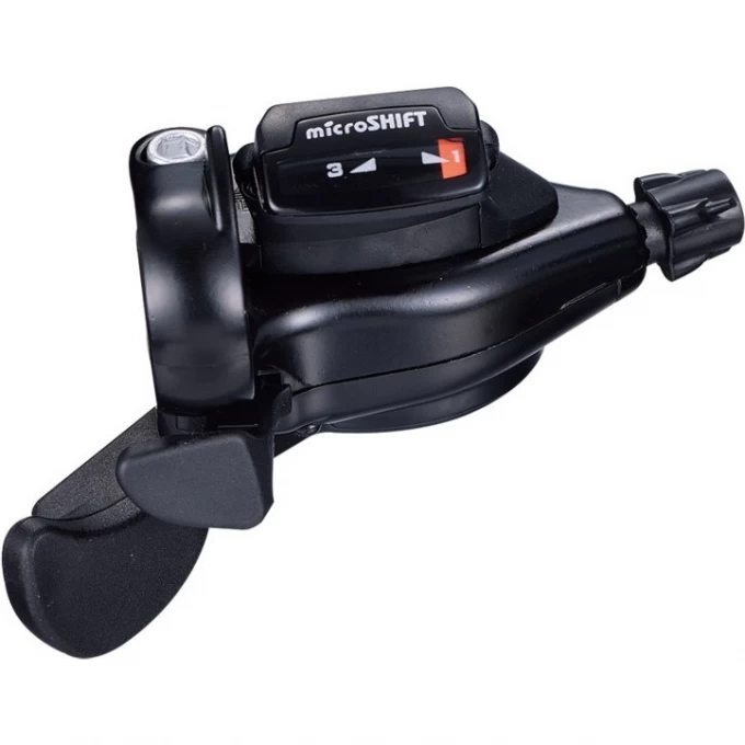 Шифтер/манетка левый Microshift TS71-3L, с тросом 1800 мм 590125 Шифтер/манетка левый Microshift TS71-3L, с тросом 1800 мм 590125