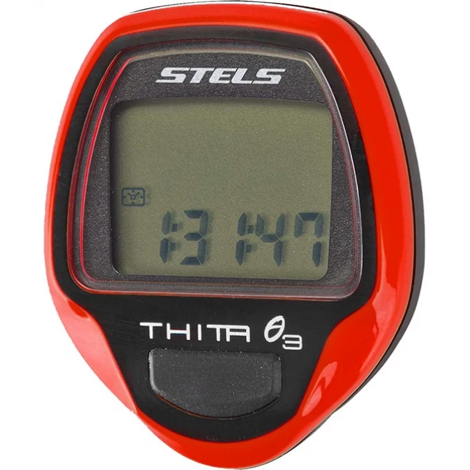 Велокомпьютер STELS Thita-3 красный 060037 Велокомпьютер STELS Thita-3 красный 060037