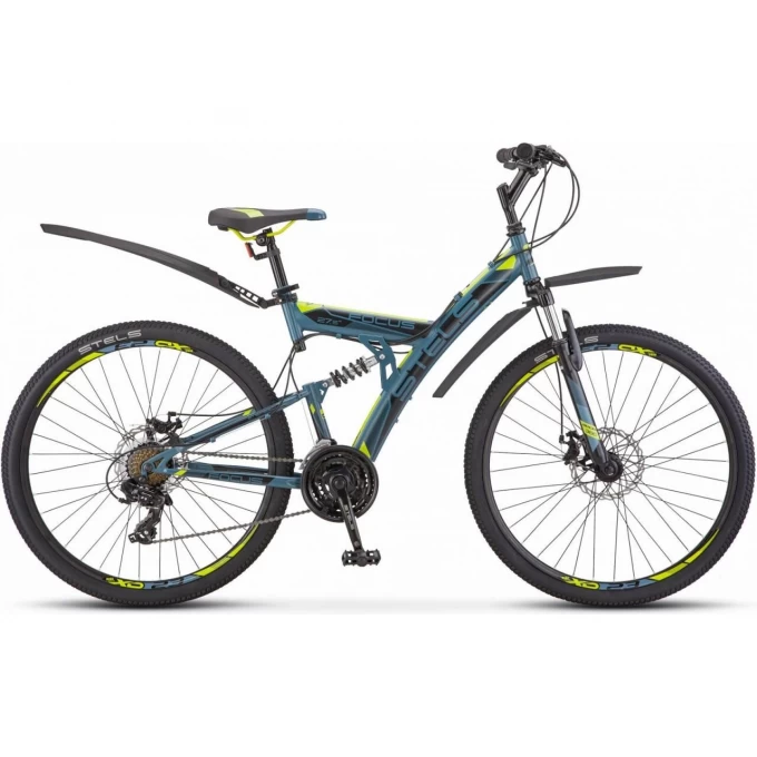 Велосипед STELS Focus 27,5" MD 21 sp V010 серый/желтый (LU089832), рама 19" KUBC0068042021KU0004683 Велосипед STELS Focus 27,5" MD 21 sp V010 серый/желтый (LU089832), рама 19" KUBC0068042021KU0004683