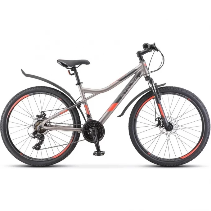Велосипед STELS Navigator 610 MD V050 Серый/Красный 26Ø (LU098465), рама 16", 2023 JU000409562022JU0002122 Велосипед STELS Navigator 610 MD V050 Серый/Красный 26Ø (LU098465), рама 16", 2023 JU000409562022JU0002122