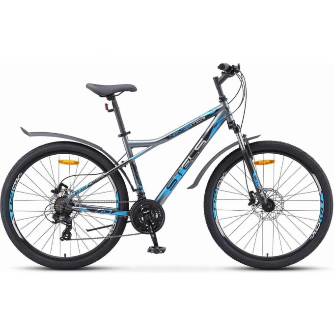Велосипед STELS Navigator-710 D 27.5" V010 серый/чёрный/серебристый (LU093865), рама 18" KUBC0064902021KU0002998 Велосипед STELS Navigator-710 D 27.5" V010 серый/чёрный/серебристый (LU093865), рама 18" KUBC0064902021KU0002998
